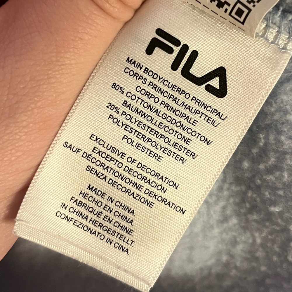 FILA women's light and navy blue crewneck size medium - Picture 6 of 8